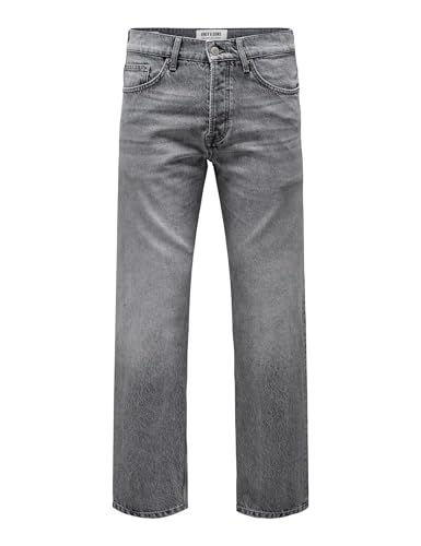 Jean straight homme ONLY & SONS gris moyen ONSEDGE 8202