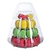 Clear-4 Tier Lightweight Plastic Macaron Tower Display With Carrying Case