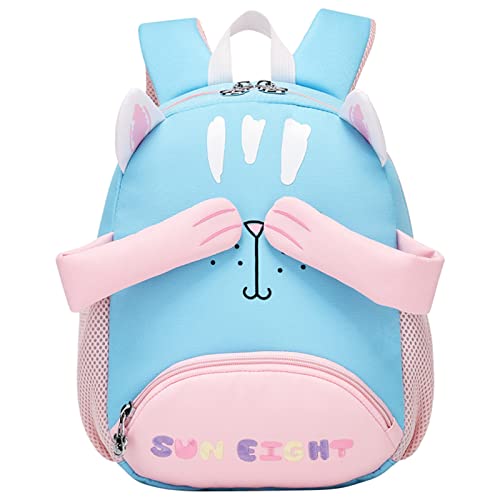 SALWINGS Kinderrucksack Leichter Kleinkindrucksack, süße Cartoon-Schultasche für Vorschulkindergarten, kleine Jungen, Mädchen, 2-5 Jahre, Kätzchen Cover