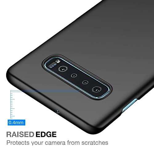Image of Mobile Back Cover Case for Samsung Galaxy S10 Plus (Silicone Case|CameraProtection|Black SC1510)