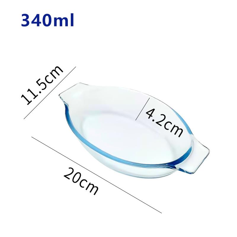 Cocottes en verre multifonctionnelles miniatures plat de cuisson micro-ondes - 7
