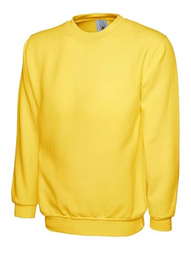 Men’s full Classic Sweatshirt UC203 Yellow