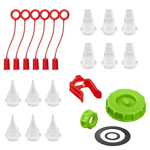 GluBot Original Zubehör - Ersatzspitzen Breit [6 Stück] - Leimdüsen für saubere & breite Leimspuren - Blade Tips FastCap Pinava Edition