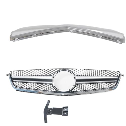 Calandre avant pour Benz Classe C W204 C63 maille supérieure argent premium