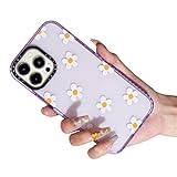LOLAGIGI for iPhone X/XS Case for Women, Cute Daisy Hamomile Flowers Aesthetic Kawaii Cartoon Pattern for Girls Teens Clear TPU Case Cover for iPhone X/XS (5.8')