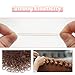 TUUXI Brown Elastics Hair Bands 1500pcs Mini Rubber Hairband Soften 18mm Ponytail Holders Hairiness Ties No Damaged Accessories for Women Braids