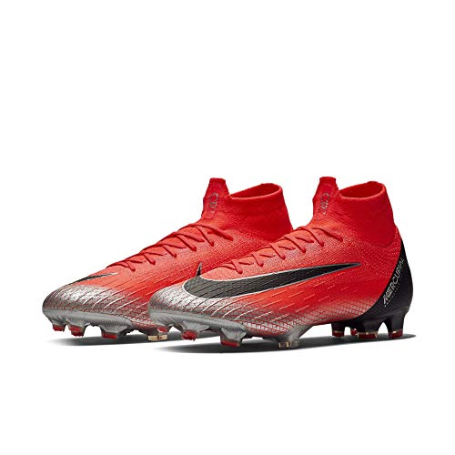 Nike Superfly 6 Elite CR7 AG Pro Mens Football Boots AJ3546 Soccer Cleats (UK 9.5 US 10.5 EU 44.5, Flash Crimson Black 600)