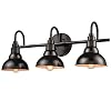 DIRYZON EUL Farmhouse Bath Vanity Wall Light 3 Light Barn Sconces Lighting Oil Rubbed Bronze Finish