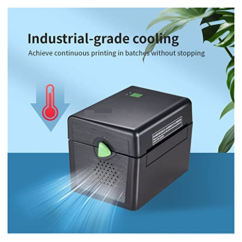 Image of 4 Inch Label Printer Portable Functional Thermal Printer Support USB Interface 152mm /s Barcode Printer Black White(DT108B White)