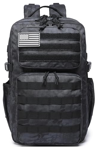 Image of Wotony Military Tactical Backpack for Men Waterproof Daypack 3 Day Assault Pack Molle Bag with Water Bottle Holder
