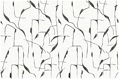 RoomMates RMK12210M Nikki Chu Off White and Charcoal Black Ivory Coast Peel and Stick Wall Mural White/Black