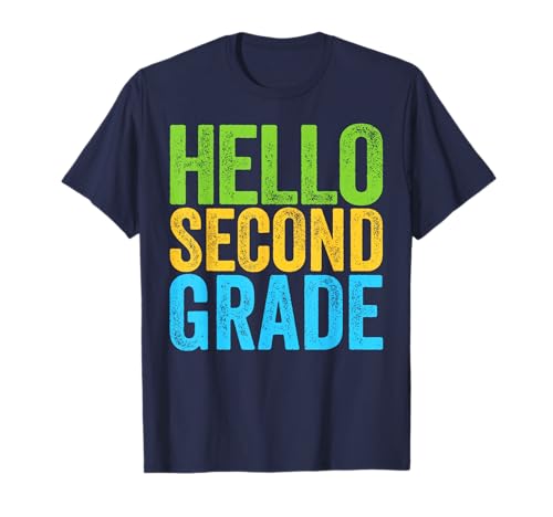 Hello Second Grade Shirt 2nd Grade Back To School Teacher T-Shirt