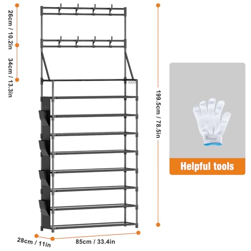 OYREL Shoe Rack 8 Tier Large Shoe Organizer Storage 32-40 Pairs by OYREL - Used condition - Image 3
