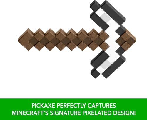 Image of Mattel Minecraft Iron Pickaxe Battle Toy, Kid-Sized Accessory