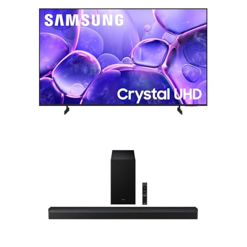 Image of Samsung 55-Inch Class Crystal UHD U8000F 4K Smart TV (2025 Model) Endless Free Content, Crystal Processor 4K + Samsung B-Series Soundbar HW-B750F 5.1 ch Subwoofer (2025 Model)