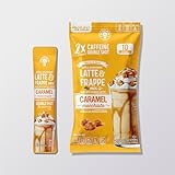 The Frozen Bean Caramel Macchiato Frappe & Latte Instant Mix (10 Sticks), Made with Arabica Coffee, Double Shot Caffeine, Low Sugar & Premium Ingredients, Hot, Iced, or Blended Drinks