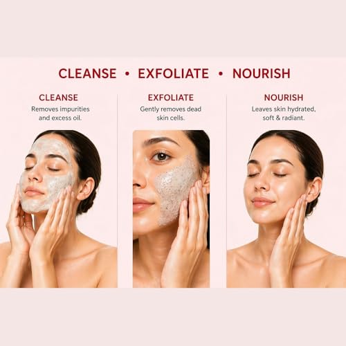 Image of Aysun 3 In 1 Face Wash - Cleanser + Scrub + Mask | Deep Cleanses Exfoliates & Hydrates, Gentle Cleanser For All Skin Types - 100Ml