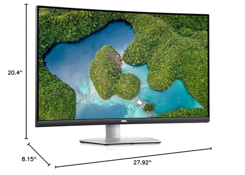 Dell S3221QS 32 Inch Curved 4K UHD (3840 x 2160), VA Ultra-Thin Bezel Monitor, 60Hz, 4MS Response Time, 90% DCI-P3, 99% sRGB, AMD FreeSync, HDMI, DisplayPort, Built in Speakers, VESA Certified, Silver - Image 11