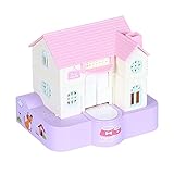 NEXTAKE Doghouse Money Bank, Funny Electric Automatic Stealing Coin Bank Piggy Bank Toy Doggy Saving Box for Kids with Sound and Light Effects (Pink 1)