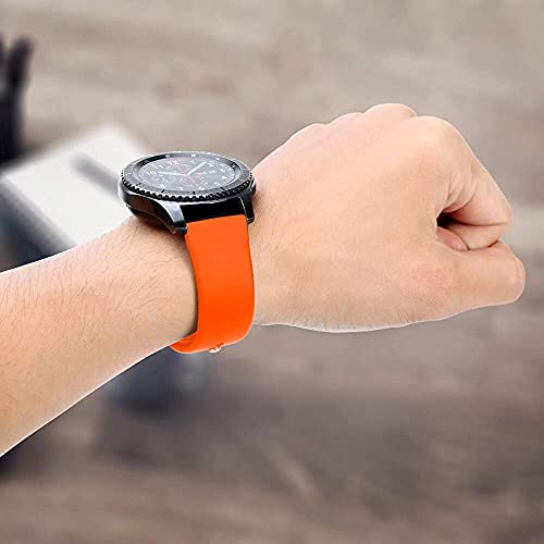 Image of YODI New Edition Soft Silicone Classic Strap Band For Redmi Watch 5 Lite Only [ Not for Any Other Models] (Orange)