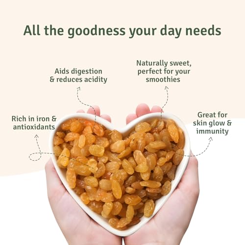 Image of FarMart Pantry Premium Raisins (Seedless Kishmish) 200g (Pack of 2)| Naturally Sweet, Rich in Fibre & Potassium | 100% Natural Dry Fruit | Perfect for Snacking, Baking & Cooking |