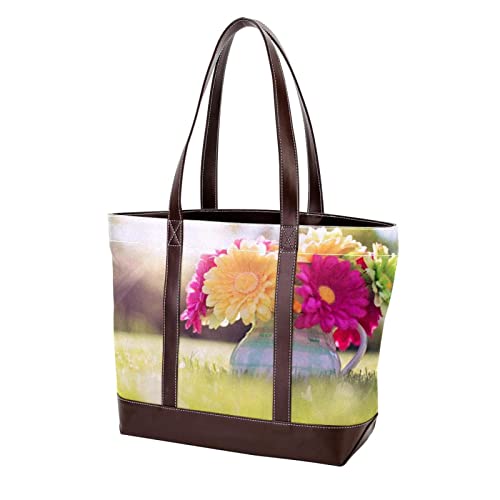 Sac à main pour femme grand cabas imprimé plage et jungle tropicale