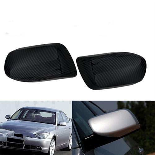 Capuchon couverture miroir BMW E60 E61 2004-2008 rétroviseur carbone