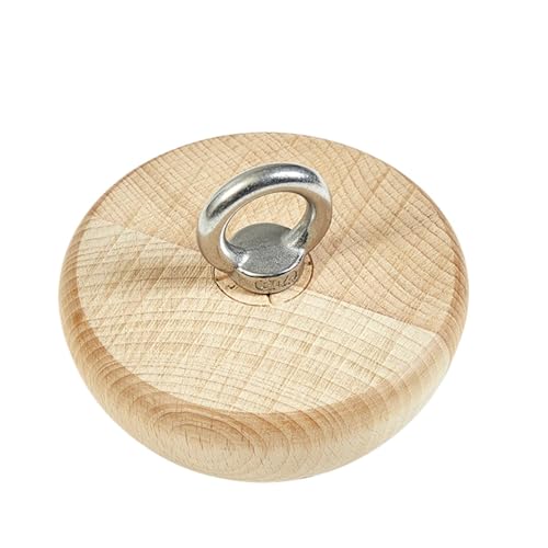 Agarre de dominadas - Bola de fuerza de agarre, Entrenador de agarre de escalada, Bola de dominadas de madera portátil, Mango de dominadas para entrenamiento físico Accesorio de entrenamiento de agarr