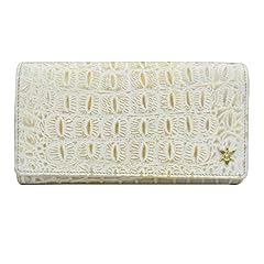 Croco Embossed Cream Gold