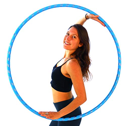 The Spinsterz Beginner Hoop: Weighted Fitness Hula-Hoop for Adults Weight Loss, Waist Exercise Ring for Cardio & Core, Adjustable Quality Detachable Hula Shaper for Beginners, Made in USA