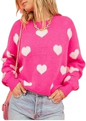 Heart Hot Pink Sweater