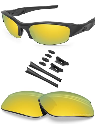 Image of BLAZERBUCK Replacement Lenses & Sock Kit for Oakley Flak Jacket OO9008 Sunglass