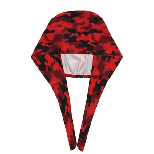 Image of Working Cap Scrub Cap with Sweatband Adjustable Unisex Women Tie Back Hat Nurse Surgical Caps