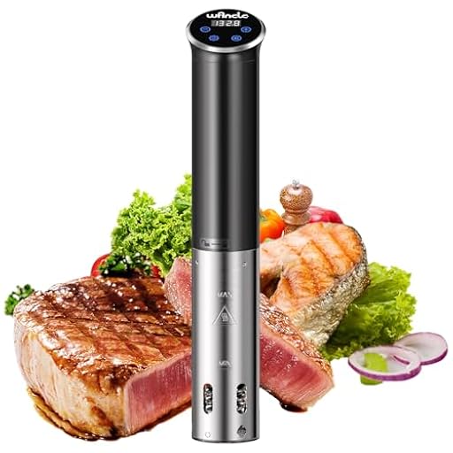 Sous Vide, Wancle Roner 1100W Sous Vide Cooker Control Preciso de la Temperatura, IPX7 Resistente al Agua, Diseño Compacto, Fácil de Usar | Ya disponible en tu tienda friki favorita! En mundofriki.es! Sous Vide, Wancle Roner 1100W Sous Vide Cooker Control Preciso de la Temperatura, IPX7 Resistente al Agua, Diseño Compacto, Fácil de Usar | Ya disponible en tu tienda friki favorita! En mundofriki.es!
