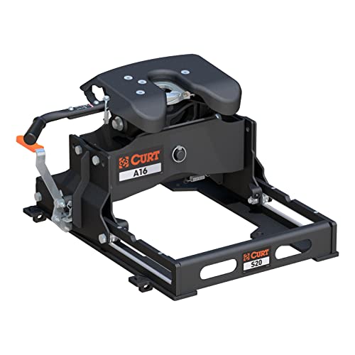 CURT 16052 A16 5th Wheel Slider Hitch for Short Bed Trucks, 16,000 lbs