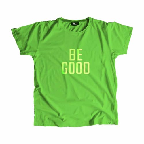 T-Shirt Unisex Be Good Men vêtement mode Liril Green en coton à col rond