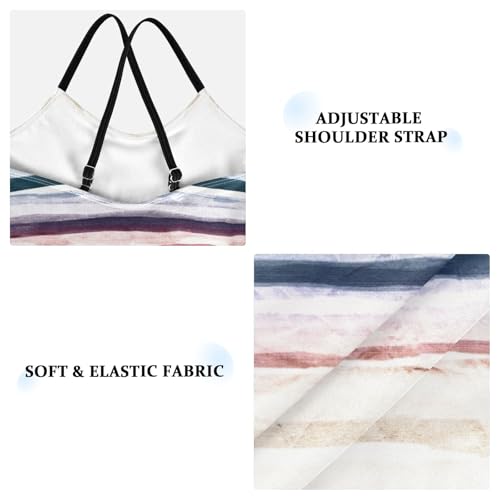 Grunge Stripes Trendy Girl 1-Piecing Swimsuits Swim Suits for Girls Bathing Suits for Teens Girls' Swimwear 9-10T3