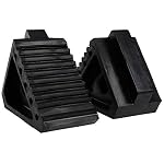 MAXXHAUL 70472 Solid Rubber Heavy Duty Black Wheel Chock 2-Pack, 8" x 4" x 6" - Image 5