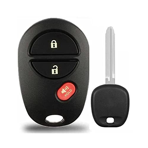 1x New Replacement Keyless Entry Remote Control Key Fob Compatible with & Fits for Toyota GQ43VT20T