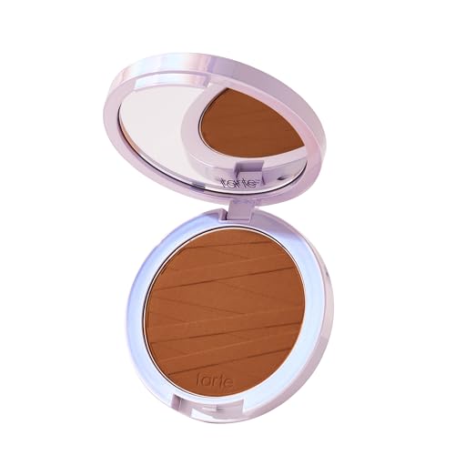 Image of tarte face tape pressed powder - Medium-Coverage Waterproof Powder with Hyaluronic Acid, Snow Mushroom & Peptides to Smooth & Set Makeup, Lightweight, Vegan & Cruelty Free