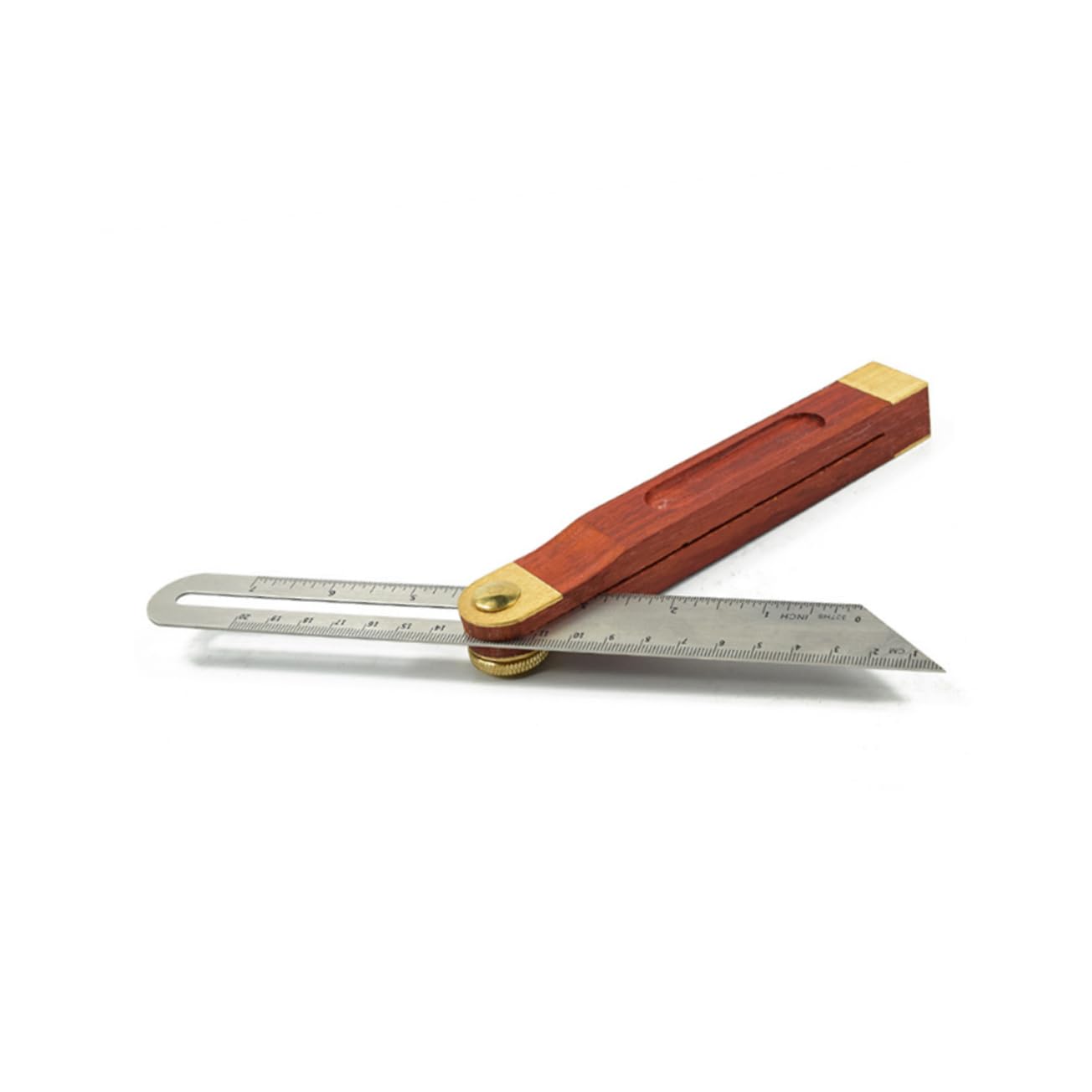 HEALLILY 9-inch Stainless Steel Ruler Handle Combination Angle Ruler 2 Pcs Precise Machinist Tool