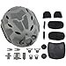 Airsoft Tactical Helmet - Lightweight Protective Gear with Headset Groove, NVG Mount & Side Rails for Paintball & CS Games(Gray)