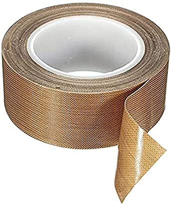 pmw - Brown Color Teflon Tape - Teflon Cloth - Sealing Machine Tape - High Heat Resistance - Glass Coated - 10 Mtr Length x 30 MM Width
