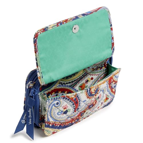Image of Vera Bradley Women's Cotton All in One Crossbody Purse With RFID Protection