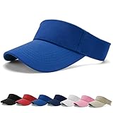 BLURBE Unisex Visor Cap Sonnenhut - Sandwich Golf Tenniskappe mit Sonnenblende, Baseball Kappe Baseballmütze Einstellbar Sommerhut mit Klettverschluss Freizeit Sommer Unisex