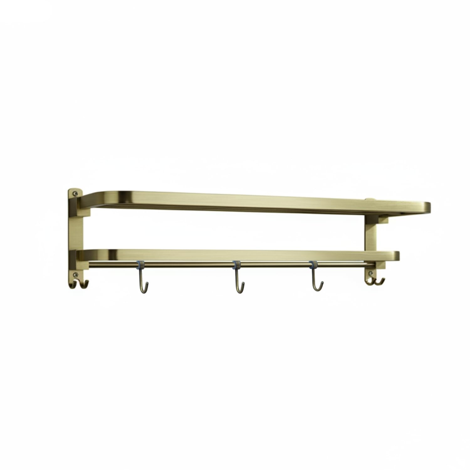 BonKaso 24-Inch 304 Stainless Steel Rectangular Towel Rack | Wall-Mounted Rustproof Towel Holder Rod Bar for Bathroom Towels | Space-Saving Design with Antique Finish-image-35