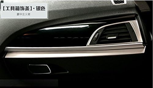 Eppar® Chrome ABS Storage Box Cover for BMW 2 Series F22 2013-2016 218i 220i 228i M235i (Silver)