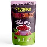 Gefriergetrocknete Früchte: 100g gefriergetrocknete Himbeeren für Smoothie Bowl, Müsli, Porridge Topping – Gefriergetrocknete Beeren ohne Zucker Zusatz – Beeren gefriergetrocknet – Obst von NutriPur