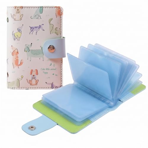 Image of Kraptick Card Holder Wallet - Slim Credit Card Holder, Visiting Card Organizer, Multi Slot Pocket Card Wallet with Secure Closure, Compact Travel Card Case (Animal Print)