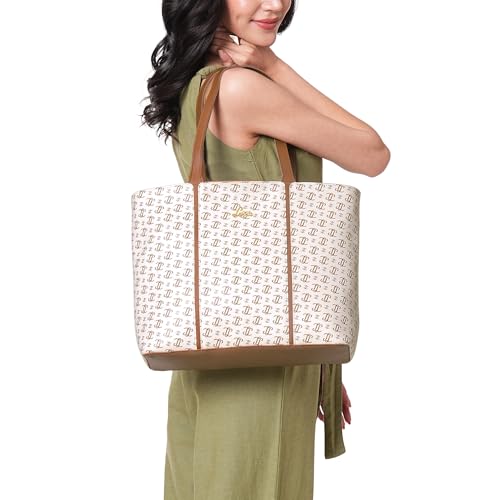 Image of Lavie Women's Mono LL Meghan Tote Bag for Women | Tote Handbag for Work | Ladies purse | Stylish Shoulder Bag | Gift for Women